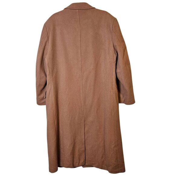 London Fog mens wool dress coat, camel.  Size 42. - Picture 2 of 5